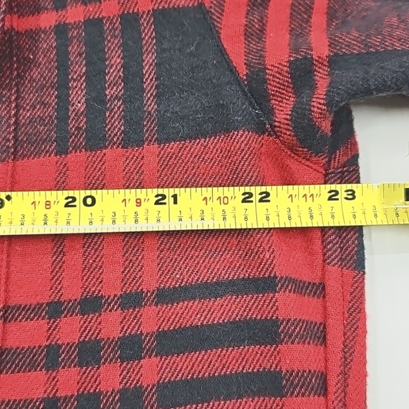 Vtg Ralph Lauren Country Plaid Flannel Button Up Shirt, Size L, Red & Black - Picture 10 of 11